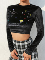 Load image into Gallery viewer, Stars Embroidered Long Sleeve