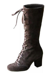 Load image into Gallery viewer, Front lace-up rider boots