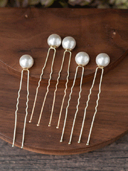 Load image into Gallery viewer, Pearl U-shaped hairpin