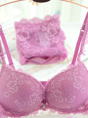 Load image into Gallery viewer, Lace Push up Bras And Panties Set