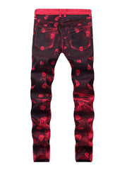 Load image into Gallery viewer, Skull Print Jeans