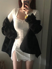 Load image into Gallery viewer, Lace-trimmed Dress