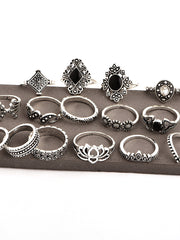 Load image into Gallery viewer, 15 Pcs Bohemian Retro Rings