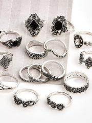 Load image into Gallery viewer, 15 Pcs Bohemian Retro Rings