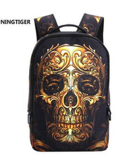 Load image into Gallery viewer, Printed Skull Backpack