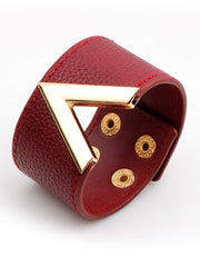 Load image into Gallery viewer, Genuine Leather Cuff Bracelet