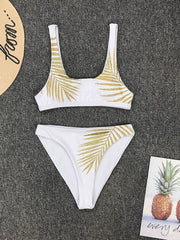 Load image into Gallery viewer, Leaf Print Bikini