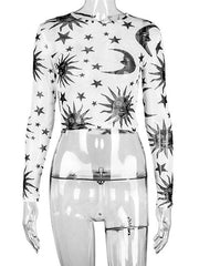 Load image into Gallery viewer, Sun & Moon Sheer Mesh Top