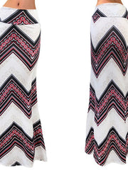 Load image into Gallery viewer, High Waist Long Skirts Printed Pattern