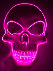 Load image into Gallery viewer, Halloween Skeleton Mask LED Glow
