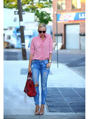 Load image into Gallery viewer, Collar Long Sleeve Shirts