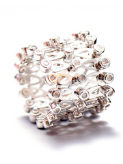 Load image into Gallery viewer, Adjustable Sterling Silver Ring/Bracelet