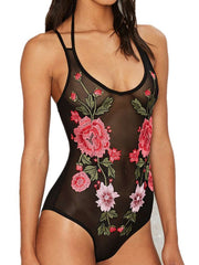 Load image into Gallery viewer, Embroidered Bodysuit Lingerie