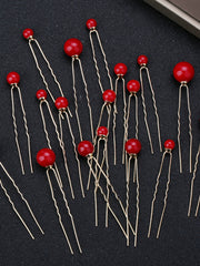 Load image into Gallery viewer, Pearl U-shaped hairpin