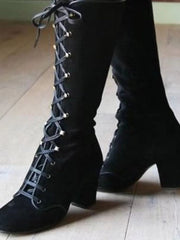 Load image into Gallery viewer, Front lace-up rider boots