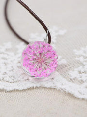 Load image into Gallery viewer, Handmade Resin Floral Pendant Necklace