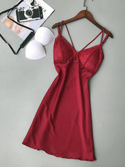 Load image into Gallery viewer, Lace Satin Nightgown