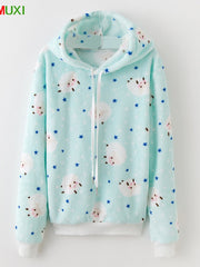 Load image into Gallery viewer, Comfy Long Sleeve Hoodie Sweater