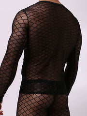 Load image into Gallery viewer, Men's Long Sleeve Mesh Shirt