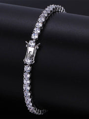 Load image into Gallery viewer, Cubic Zirconia Gold & Silver Bracelet