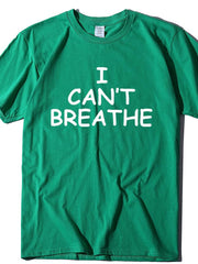 Load image into Gallery viewer, I Can't Breathe Letter Print Short Sleeve T-Shirt - vendach