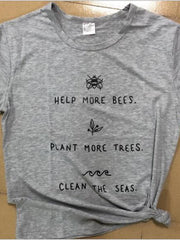 Load image into Gallery viewer, Help More Bees T-Shirts