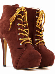 Load image into Gallery viewer, Suede High Heeled Boots