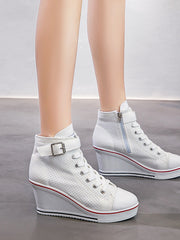 Load image into Gallery viewer, High-top Women Canvas Style Shoes