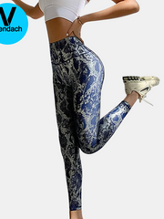 Load image into Gallery viewer, Snakeskin High Waist Leggings