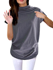 Load image into Gallery viewer, Turtleneck Short Sleeve T-Shirt
