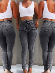 Load image into Gallery viewer, Frayed High Waist Jeans