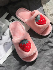 Load image into Gallery viewer, Indoor Slippers Fruits Print