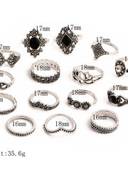 Load image into Gallery viewer, 15 Pcs Bohemian Retro Rings
