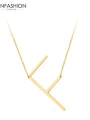 Load image into Gallery viewer, Letter Pendant Necklace