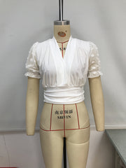 Load image into Gallery viewer, Sheer Sleeve Blouse