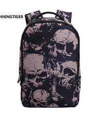 Load image into Gallery viewer, Printed Skull Backpack
