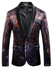 Load image into Gallery viewer, Men Luxury Print Blazer