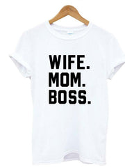Load image into Gallery viewer, WIFE MOM BOSS T-shirt