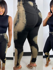 Load image into Gallery viewer, Stretchy Bleached Jeans