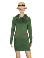 Load image into Gallery viewer, Hoodie Sweatshirt Dress