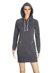 Load image into Gallery viewer, Hoodie Sweatshirt Dress