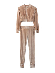 Load image into Gallery viewer, Velour/Velvet Tracksuit Set