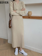 Load image into Gallery viewer, Hooded Knitted Dress