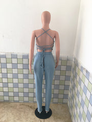 Load image into Gallery viewer, Jean Jumpsuit