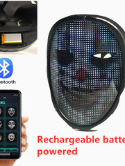 Load image into Gallery viewer, Bluetooth-compatible LED Mask
