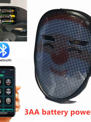 Load image into Gallery viewer, Bluetooth-compatible LED Mask