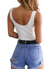 Load image into Gallery viewer, Cropped Tank Top with Buttons