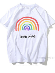 Load image into Gallery viewer, Pride LGBT Rainbow Cotton T Shirts - vendach