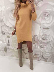 Load image into Gallery viewer, Long Sleeve Solid Color Loose Casual Dresses