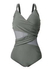 Load image into Gallery viewer, One Piece Swimsuit with Mesh - vendach